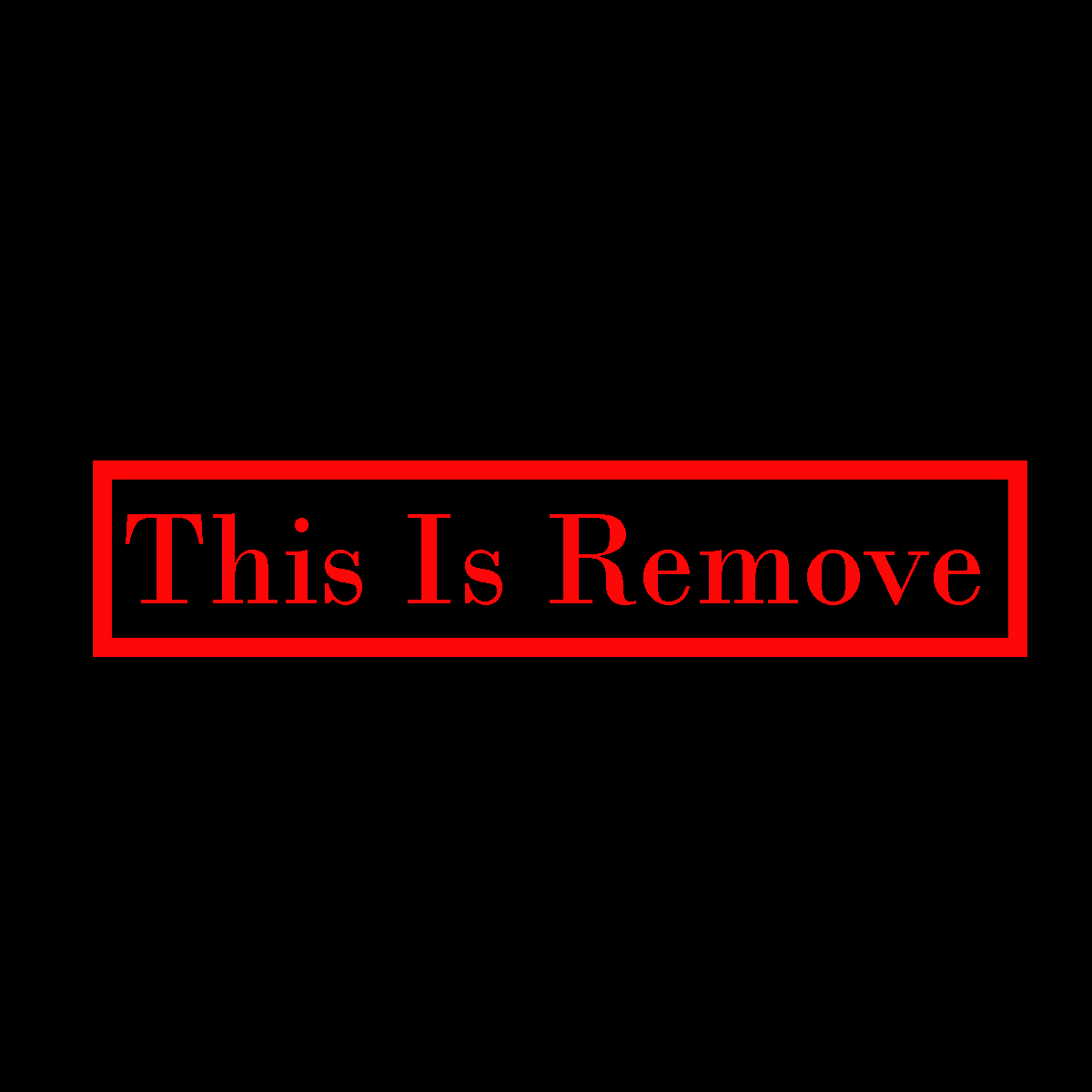 this is  remove